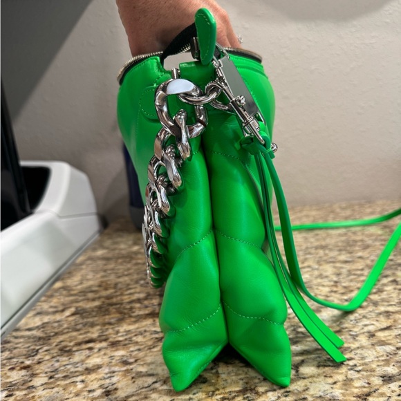 Rebecca Minkoff Edie Maxi Crossbody Neon Green Bag. - Picture 9 of 9